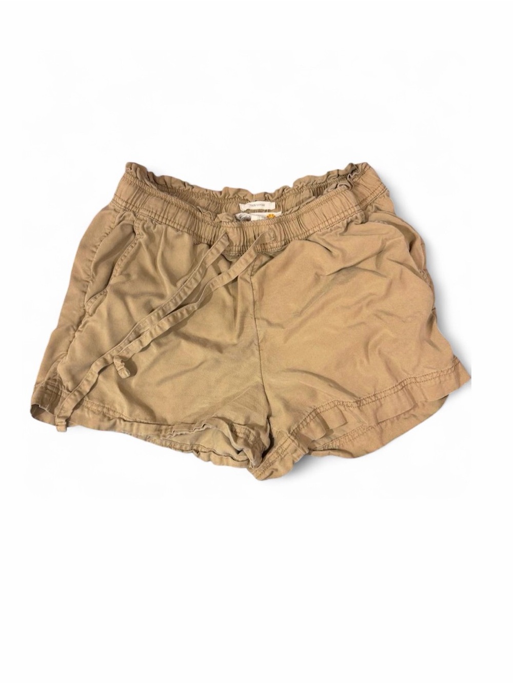 C&C California Women’s Medium Tan Lyocell Pull On Drawstring Shorts